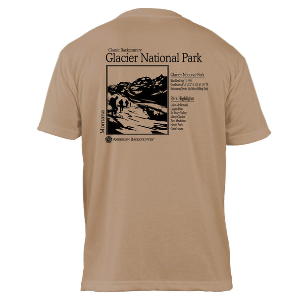 Glacier National Park Classic Backcountry Basic Crew T-Shirt