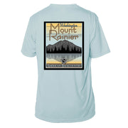 Mount Rainier Vintage Destinations Short Sleeve Microfiber Men's T-Shirt