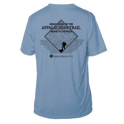 Appalachian Trail Diamond Topo  Short Sleeve Microfiber Men's T-Shirt