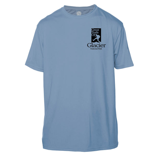 Glacier National Park Great Trails Short Sleeve Microfiber Men's T-Shirt