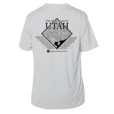 Utah Diamond Topo Short Sleeve Microfiber Men's T-Shirt