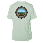 Retro Compass Pikes Peak Microfiber Short Sleeve T-Shirt