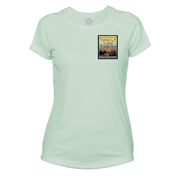 Range Of Light Vintage Destinations Microfiber Women's T-Shirt