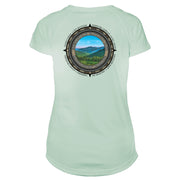 Retro Compass Shenandoah National Park Microfiber Short Sleeve Women's T-Shirt