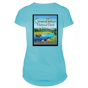Grand Teton National Park Vintage Destinations Microfiber Women's T-Shirt