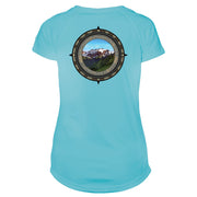 Retro Compass Olympic National Park Microfiber Short Sleeve Women's T-Shirt