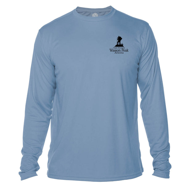 Wasson Peak Classic Mountain Long Sleeve Microfiber Men's T-Shirt
