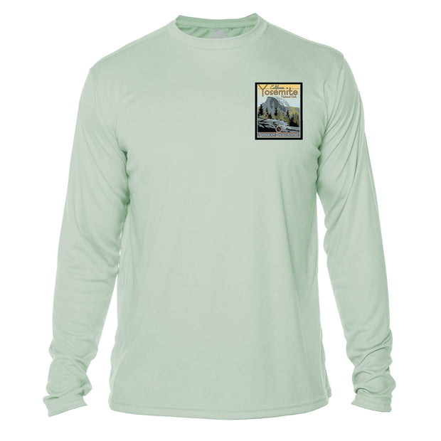 Yosemite National Park Vintage Destinations Long Sleeve Men's Microfiber Men's T-Shirt
