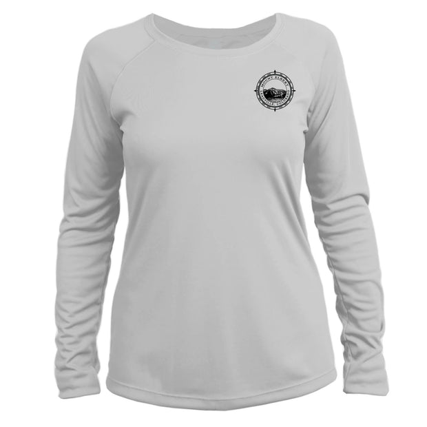 Retro Compass Mount Elbert Long Sleeve Microfiber Women's T-Shirt
