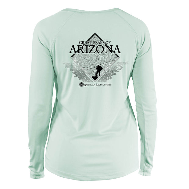 Arizona Diamond Topo  Long Sleeve Microfiber Women's T-Shirt