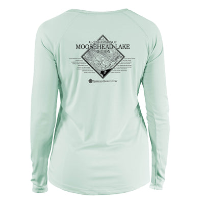 Moosehead Lake Great Trails Long Sleeve Microfiber Women's T-Shirt