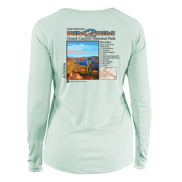 Rim 2 Rim Classic Mountain Long Sleeve Microfiber Women's T-Shirt