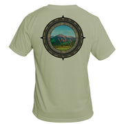 Retro Compass Mount Elbert Basic Performance T-Shirt