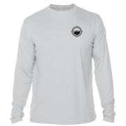 Retro Compass Olympic National Park Microfiber Long Sleeve T-Shirt