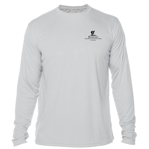 Retro Interpretive Redwood National and State Parks Microfiber Long Sleeve T-Shirt