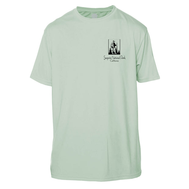 Sequoia National Park Vintage Destinations Short Sleeve Microfiber Men's T-Shirt