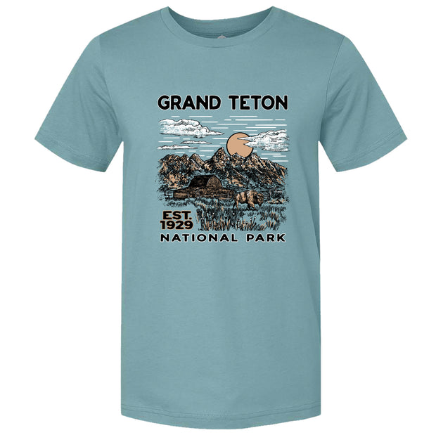 Vintage Backcountry Grand Teton  REPREVE® Crew T-Shirt