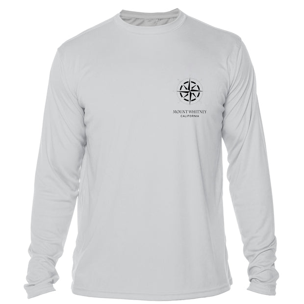 Retro Interpretive Mount Whitney Microfiber Long Sleeve T-Shirt