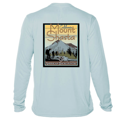 Mount Shasta Vintage Destinations Long Sleeve Men's Microfiber Men's T-Shirt