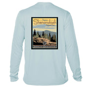 Shenandoah National Park Vintage Destinations Long Sleeve Men's Microfiber Men's T-Shirt