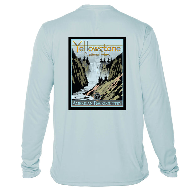 Yellowstone National Park Vintage Destinations Long Sleeve Men's Microfiber Men's T-Shirt
