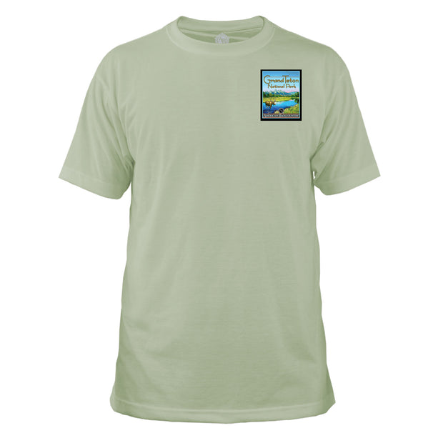 Grand Teton National Park Vintage Destinations Basic Crew T-Shirt