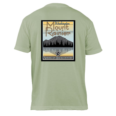 Mount Rainier Vintage Destinations Basic Crew T-Shirt