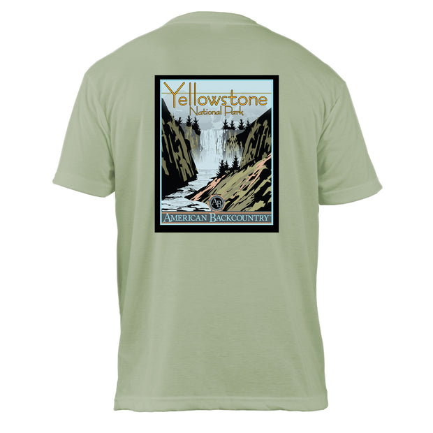 Yellowstone National Park Vintage Destinations Basic Crew T-Shirt