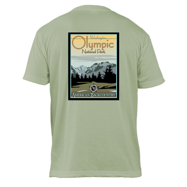 Olympic National Park Vintage Destinations Basic Crew T-Shirt