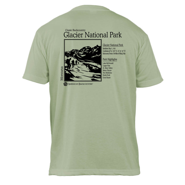 Glacier National Park Classic Backcountry Basic Crew T-Shirt