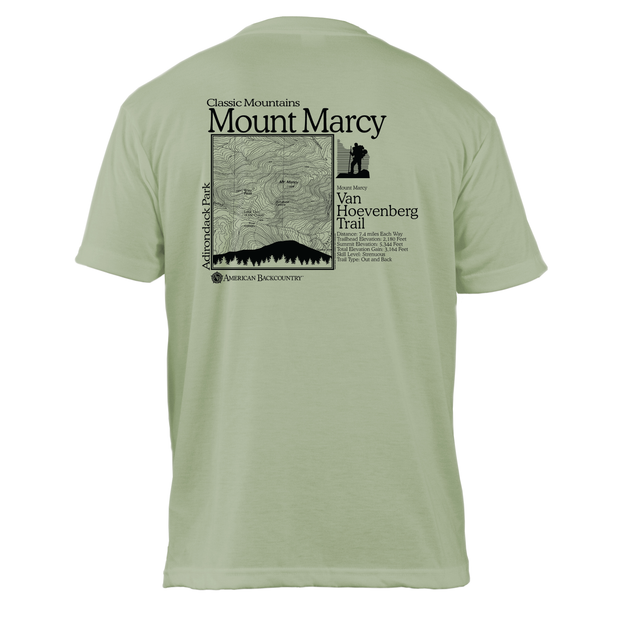 Mount Marcy Classic Mountain Basic Crew T-Shirt