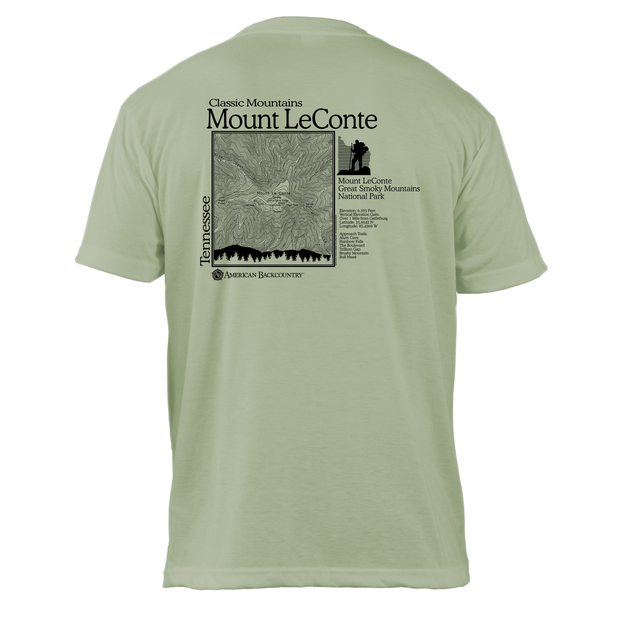 Mount Leconte Classic Mountain Basic Crew T-Shirt