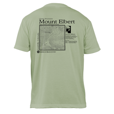 Mount Elbert Classic Mountain Basic Crew T-Shirt