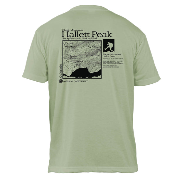 Hallett Peak Classic Mountain Basic Crew T-Shirt