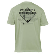 California Fourteeners Diamond Topo  Basic Crew T-Shirt