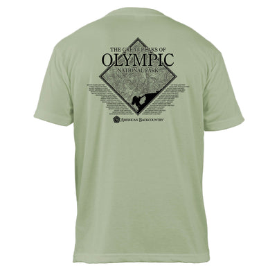 Olympic National Park Diamond Topo Basic Crew T-Shirt