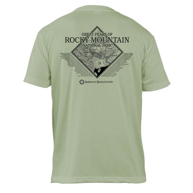 Rocky Mountain National Park Diamond Topo Basic Crew T-Shirt