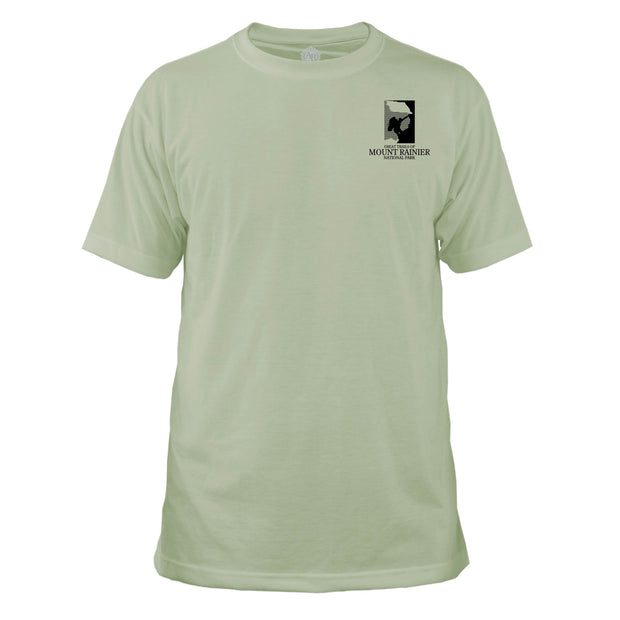 Mount Rainier Trails Diamond Topo Basic Crew T-Shirt