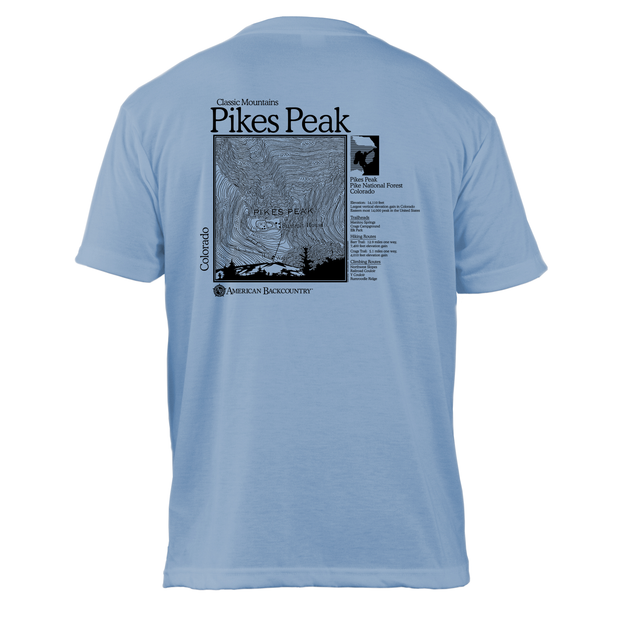 Pikes Peak Classic Mountain Basic Crew T-Shirt