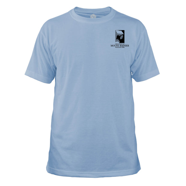 Mount Rainier Trails Diamond Topo Basic Crew T-Shirt