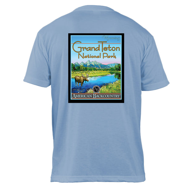 Grand Teton National Park Vintage Destinations Basic Crew T-Shirt