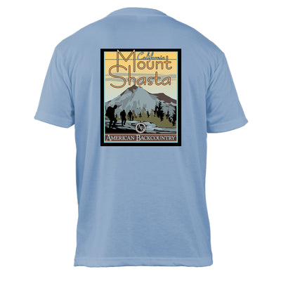 Mount Shasta Vintage Destinations Basic Crew T-Shirt