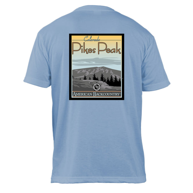 Pikes Peak Vintage Destinations Basic Crew T-Shirt