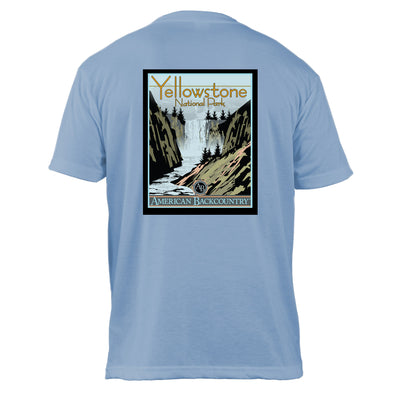 Yellowstone National Park Vintage Destinations Basic Crew T-Shirt