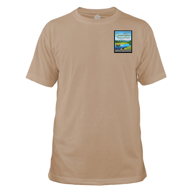 Grand Teton National Park Vintage Destinations Basic Crew T-Shirt