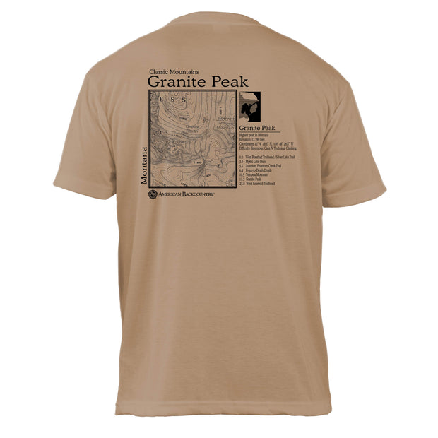 Granite Peak Classic Mountain Basic Crew T-Shirt