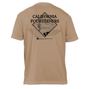 California Fourteeners Diamond Topo  Basic Crew T-Shirt