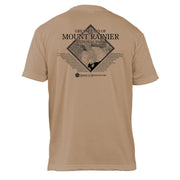 Mount Rainier Peaks Diamond Topo Basic Crew T-Shirt