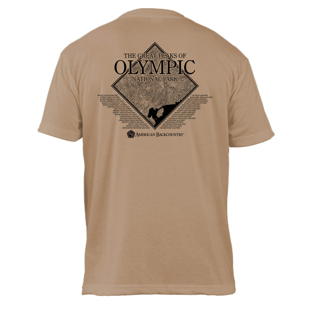 Olympic National Park Diamond Topo Basic Crew T-Shirt