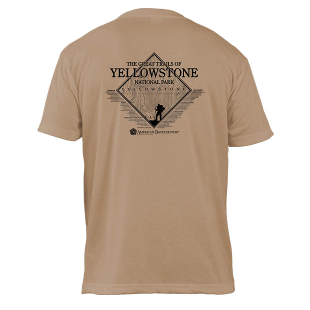 Yellowstone National Park Great Trails Basic Crew T-Shirt